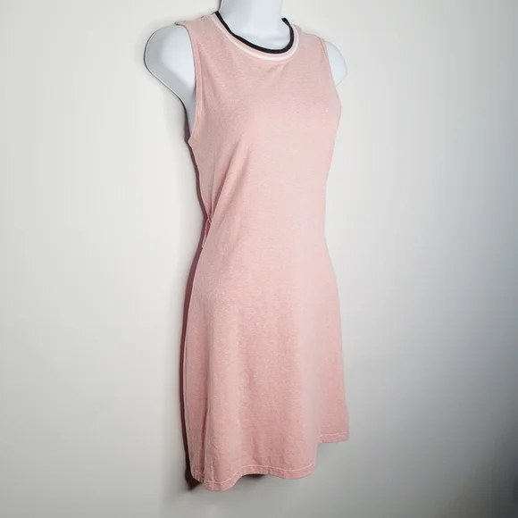 SOLD Lole Open Back Crew Neck Casual Cotton Summer Dress - Picture 2 of 7